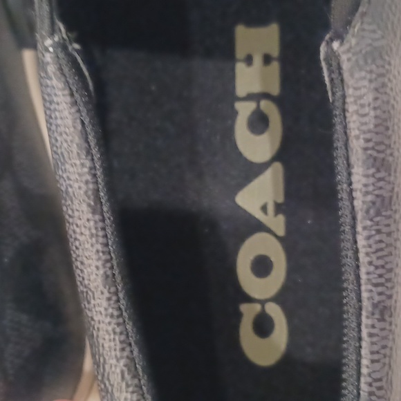 COACH Men's Black Skate Slip On Sneaker In Signature Canvas With Rexy SZ 8.5 - Picture 12 of 16